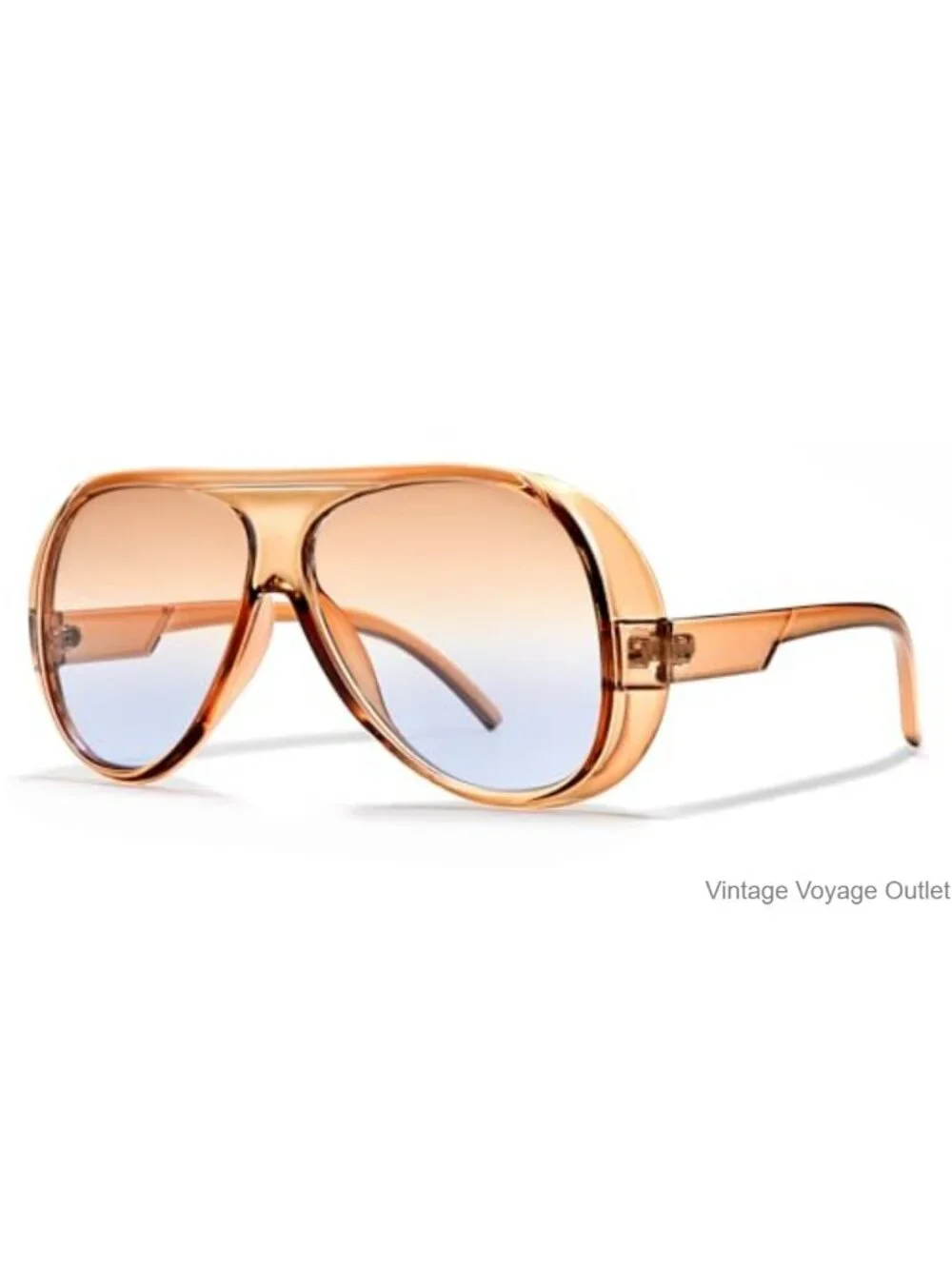 Retro Oversized Aviator Sunglasses UV400 for Men Women Streetwear
